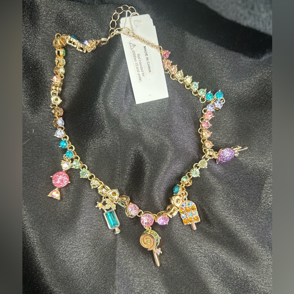 Betsey Johnson Multicolor Charm Necklace